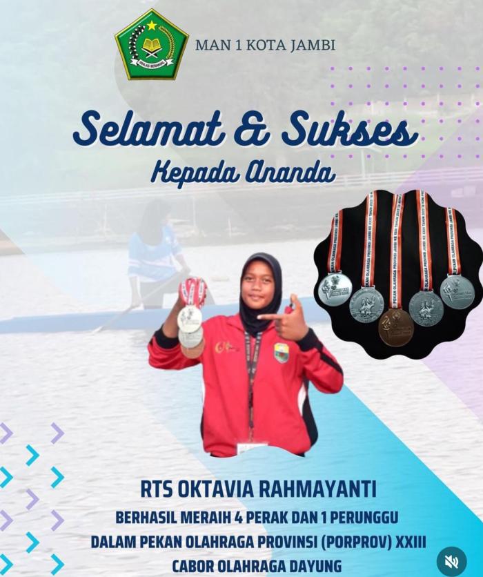 SISWA PERAIH 4 PERAK DAN 1 PERUNGGU 